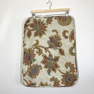 Valerie Bertinelli VTG Pillow Cover Beige Floral Slipcover 19x24"